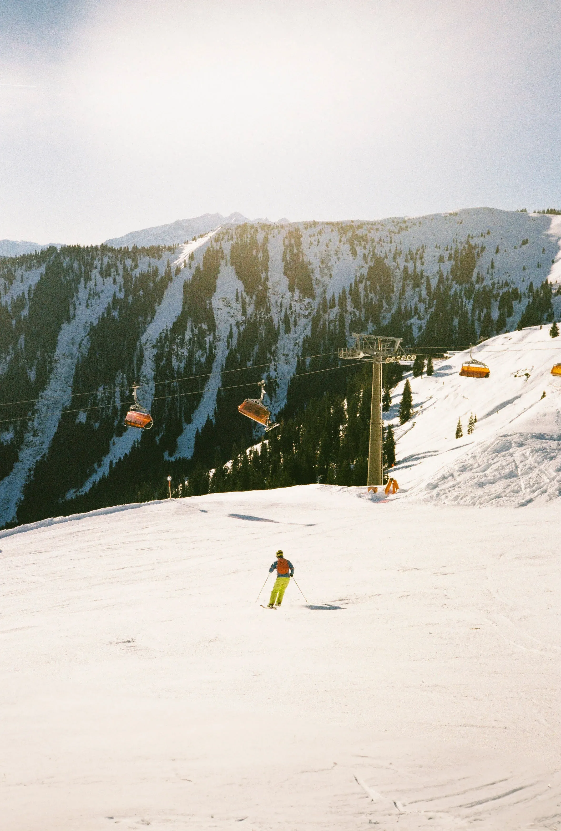 Skieër op de piste